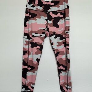 KALI - Printed Leggings - Pink, Black and White - Women’s XL